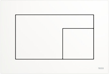 Tece Bedieningsplaat TECE Velvet Met Duospoeltechniek Bianco Kos TECE