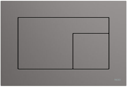 Tece Bedieningsplaat TECE Velvet Met Duospoeltechniek Grigio Londra Antraciet