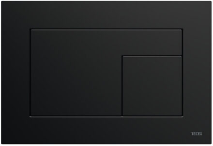 Tece Bedieningsplaat TECE Velvet Met Duospoeltechniek Nero Ingo Zwart