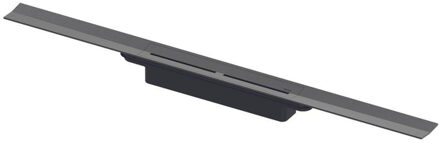 Tece DrainProfile Doucheprofiel - 80cm - inkortbaar - brushed black chrome 670801 Zwart chroom geborsteld