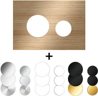 Tece Drukplaat Front En Toetsen TECE Loop Voor WC-Bediening Eikenhout