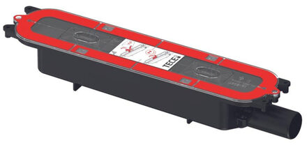 Tece TeceDrainprofile - afvoer laag - DN 40 - horizontaal 673001 Zwart