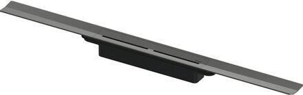 Tece TECEDrainprofile Douchegoot Profielset Geborsteld Zwart Chroom (ALLE MATEN)