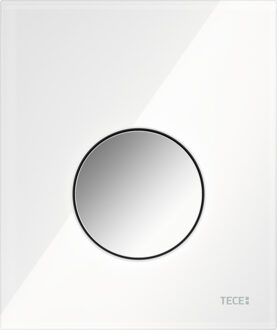 Tece Urinoir Bedieningsplaat TECE Loop Glas Wit 10,4x12,4 cm (met glanzend chromen toets)