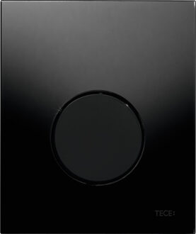 Tece Urinoir Bedieningsplaat TECE Loop Glas Zwart 10,4x12,4 cm (met zwarte toets)