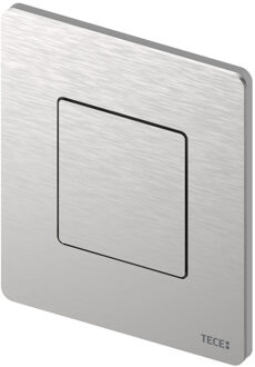 Tece Urinoir Bedieningsplaat TECE Solid 10,4x12,4 cm RVS Geborsteld inclusief Cartouche en Beschermlaag