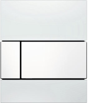 Tece Urinoir Bedieningsplaat TECE Square Glas Wit 10,4x12,4 cm (met witte toetsen)