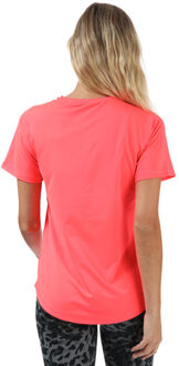 Tech Badge Of Sport T-shirt Dames neonroze