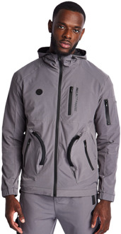 Tech Future Hoodies Heren - Grijs - Maat S - Poly Woven Grey