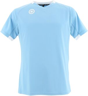 Tech Shirt Heren lichtblauw - wit - XXL