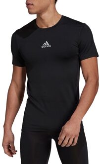 Techfit Short Sleeve Top - Zwart Ondershirt - XXL