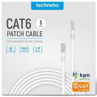 Technetix UTP Netwerkkabel CAT6 5,0m