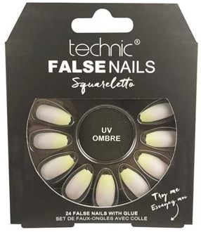 Technic Kunstnagels Technic False Nails Squareletto UV Ombre 24 st