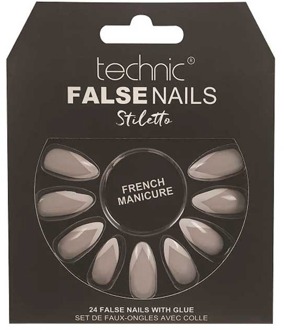 Technic Kunstnagels Technic False Nails Stiletto French Manicure 24 st