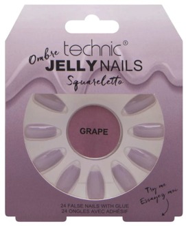 Technic Kunstnagels Technic Ombre Jelly Nails Grape 1 st