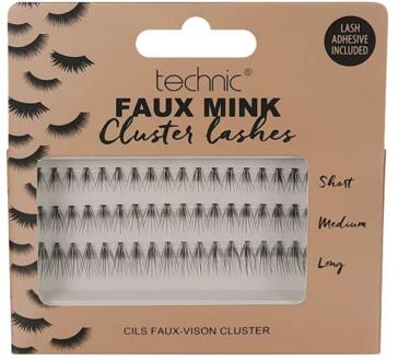 Technic Kunstwimpers Technic Faux Mink Individual Cluster Lashes 54 st