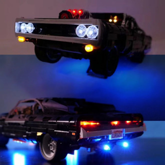 Technic Light Set for Doms Dodge LED Lights Lighting Kit Compatible Model (LED Included Only, No Model Kit)