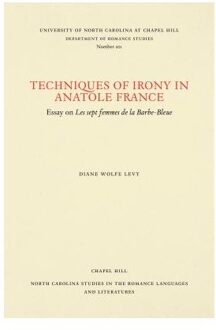 Techniques of Irony in Anatole France