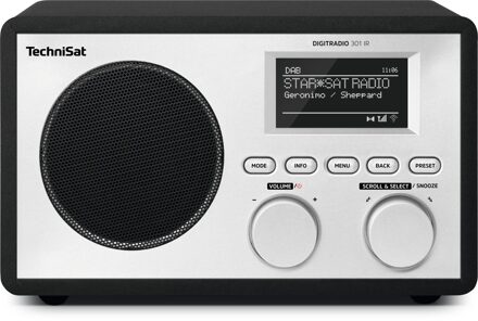 Technisat DigitRadio 301 IR Hybride radio Zwart