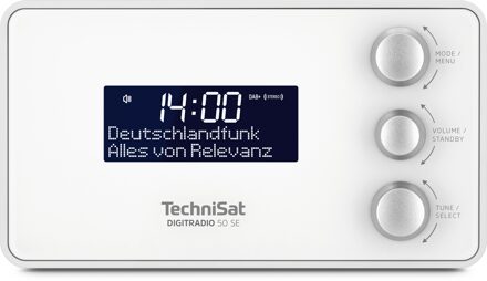 Technisat Digitradio 50 SE Wekker radio Wit