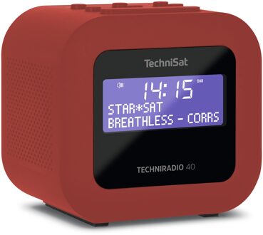 Technisat Techniradio 40 Wekker radio Rood
