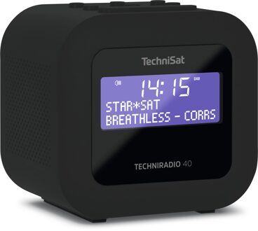 Technisat Techniradio 40 Wekker radio Zwart