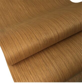 Technische Thaise Teak Hout Techniek Fineer E.V. Straight Grain Gestreepte Q/C 50Cm X 250Cm 50x250cm 2stk