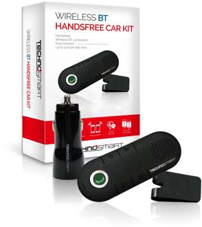 Technosmart Bluetooth Car Kit - Draadloos - Zwart