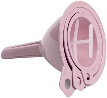 Techters - 3x delig - roze - verschillende formaten - 6.5 , 8 en 9.5 cm