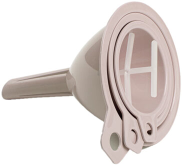 Techters - 3x delig - taupe - verschillende formaten - 6.5 , 8 en 9.5 cm