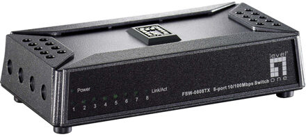 Techtube Pro 8 Port 10/100Mbps Fast Etherne t-Switch, ultracompact - Techtube Pro