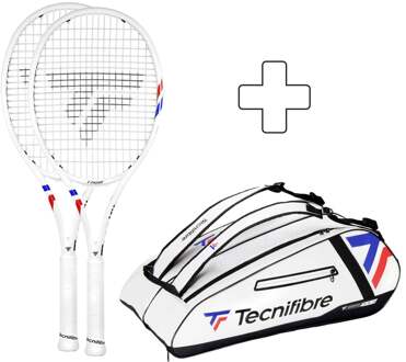 Tecnifibre 2x 300 Plus rackettas wit - 1,2,3,4