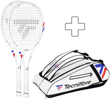 Tecnifibre 2x 300 Plus rackettas wit - 1,4