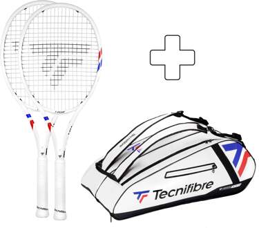 Tecnifibre 2x T-Fight 300 S Plus rackettas wit - 1