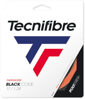 Tecnifibre Black Code 12m Set Snaren-Oranje,Rood - 1.28