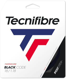 Tecnifibre Black Code 12m Set Snaren zwart - 1.18