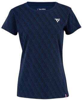 Tecnifibre Graphic T-shirt Dames-Donkerblauw - XL
