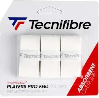 Tecnifibre Player Pro Feel Verpakking 3 Stuks-Wit - nosize