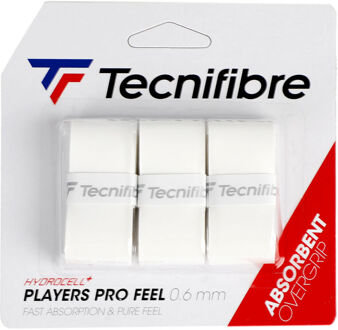Tecnifibre Player Pro Feel Verpakking 3 Stuks wit - one size