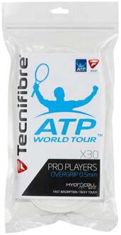 Tecnifibre Players Pro (30 stuks) - wit - 0.5 mm - overgrips