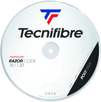 Tecnifibre Razor Code 200m Rol Snaren-Wit - 1.20,1.25,1.30