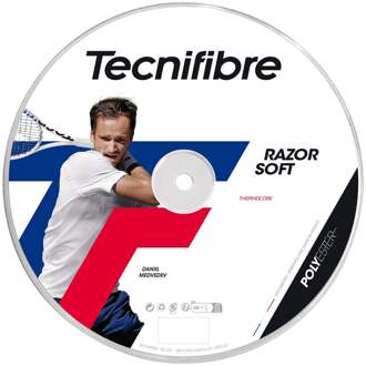 Tecnifibre Razor Soft 200m Rol Snaren-Grijs - 1.20,1.25,1.30