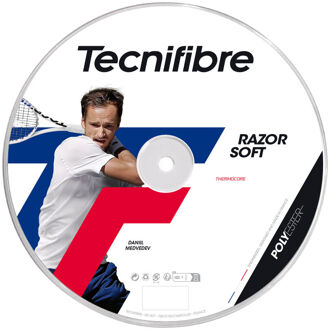Tecnifibre Razor Soft 200m Rol Snaren-Grijs - 1.20,1.25