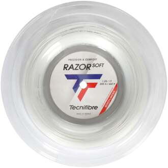 Tecnifibre Razor Soft 200m Rol Snaren wit - 1.20,1.25,1.30