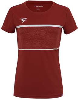 Tecnifibre Team Tech T-shirt Dames-Donkerrood - L