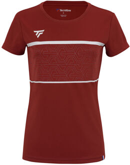 Tecnifibre Team Tech T-shirt Dames-Donkerrood - XS,S,M