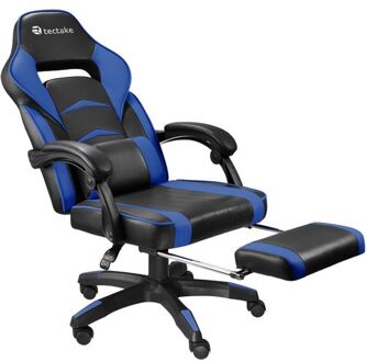 Tectake bureaustoel Comodo - gamestoel - zwart / blauw - 404743
