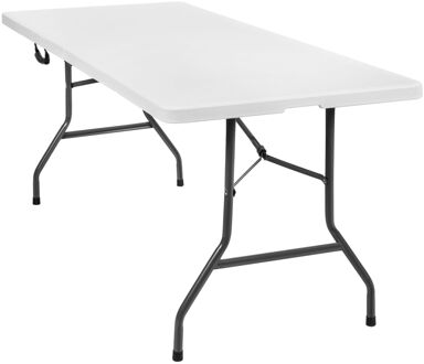 Tectake campingtafel - partytafel - klaptafel - kunststof - afm. 183 x 76 x 74cm - 402153 Wit