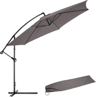 Tectake Parasol 350 cm Grijs