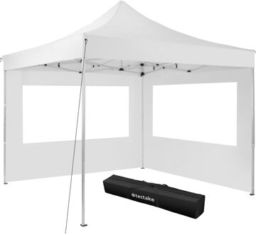 Tectake Partytent Olivia 3x3 m met 2 zijdelen Wit